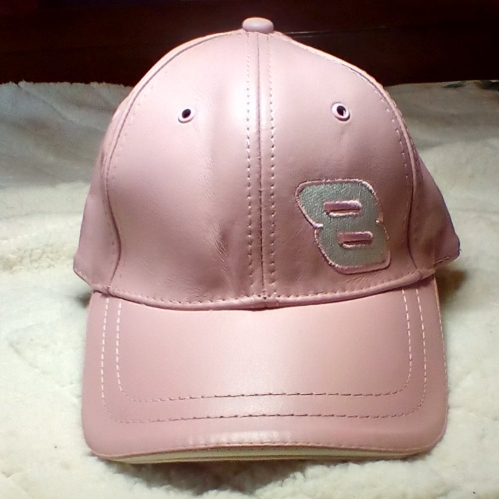 NASCAR by Velocity pink ladies leather cap. Adjustable size never worn.